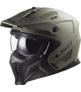 Jet-Helm LS2 OF606 DRIFTER (ECE22.06) - Grün-Schwarz