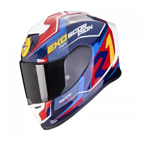 Casque intégral SCORPION EXO-R1 EVO COUP FIBRE (ECE22-06) - Bleu-Rouge-Jaune