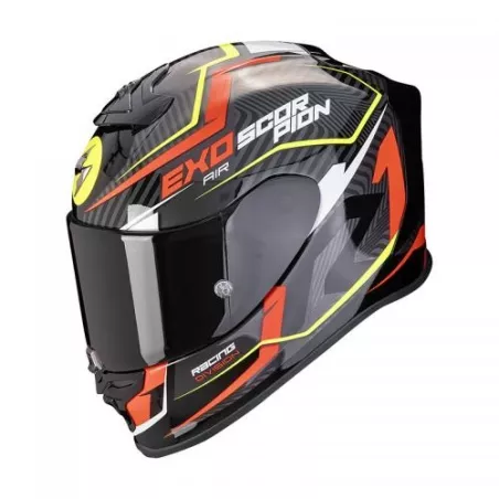 Casque intégral SCORPION EXO-R1 EVO COUP FIBRE (ECE22-06) - Noir-Bleu-Jaune