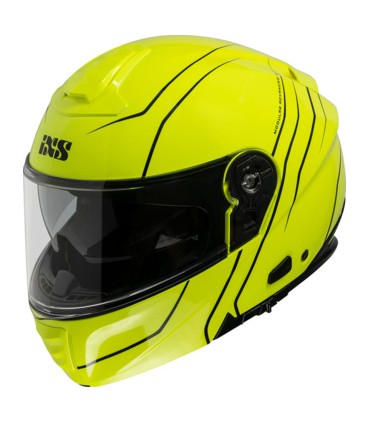 Casque modulable IXS460 FG 2.0 (Fibre) (ECE22-05) - Jaune fluo