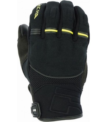 Gants RICHA SCOPE -Noir-Jaune fluo