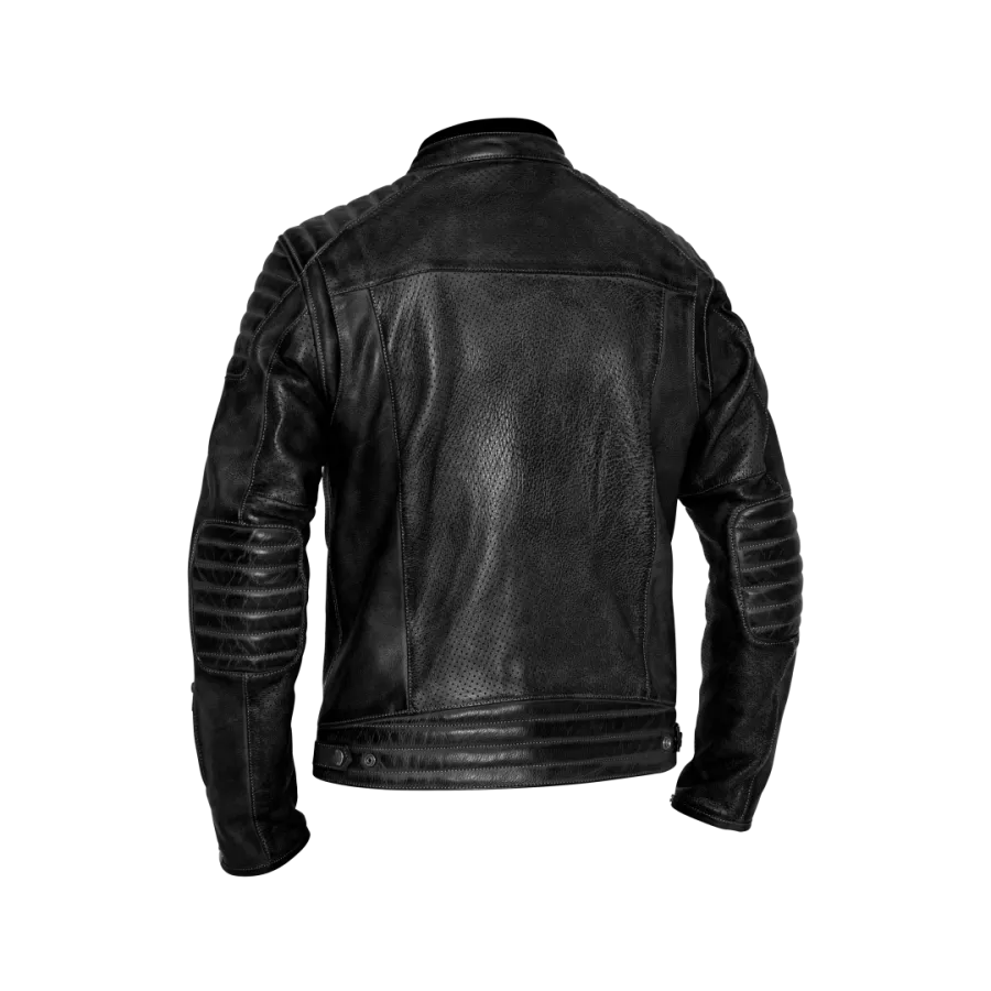 Veste cuir John Doe storm ventilée noir - degriffbike.ch