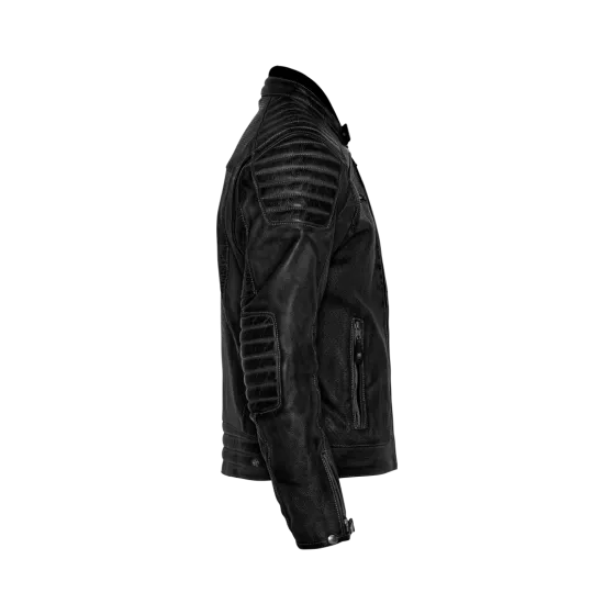 Veste cuir John Doe storm ventilée noir - degriffbike.ch