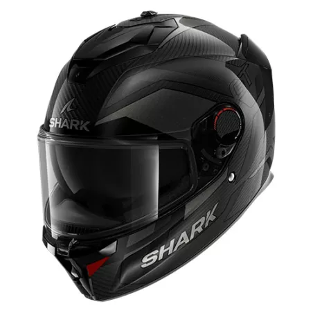 SHARK SPARTAN GT PRO CARBON Integralhelm (ECE22.06) – Schwarz glänzend