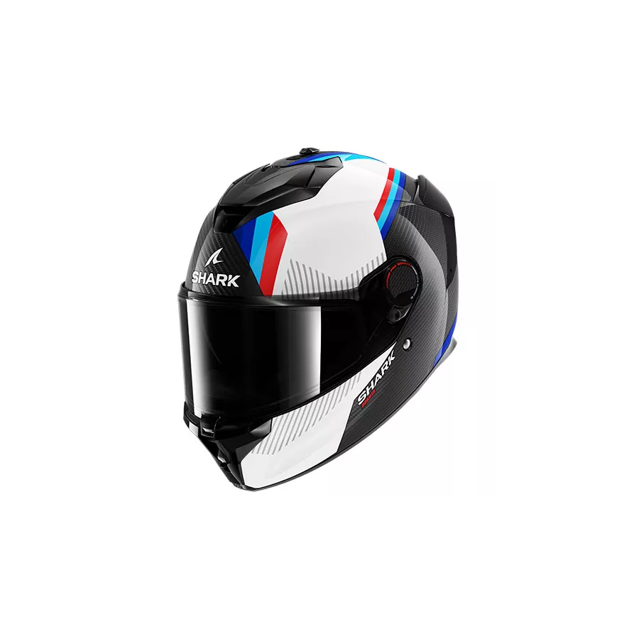 casque intégral shark spartan gt pro carbon Noir-Blanc-Rouge-Bleu - degriffbike.ch