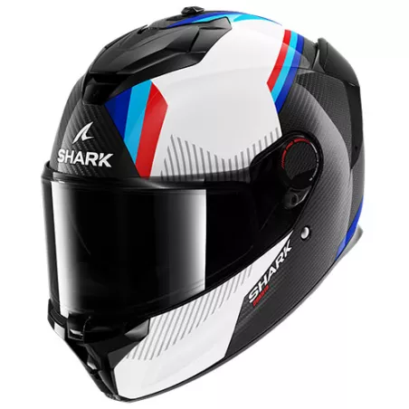 Casque intégral SHARK SPARTAN GT PRO CARBON (ECE22.06) - Noir-Blanc-Rouge-Bleu