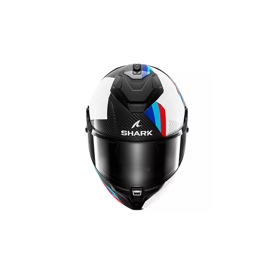 casque intégral shark spartan gt pro carbon Noir-Blanc-Rouge-Bleu - degriffbike.ch