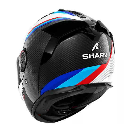 casque intégral shark spartan gt pro carbon Noir-Blanc-Rouge-Bleu - degriffbike.ch