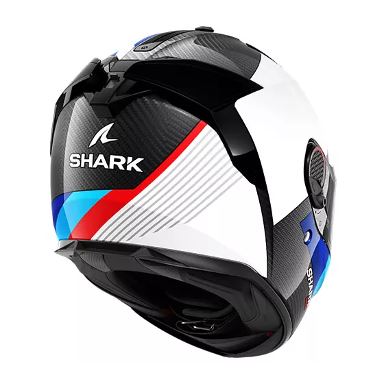 casque intégral shark spartan gt pro carbon Noir-Blanc-Rouge-Bleu - degriffbike.ch