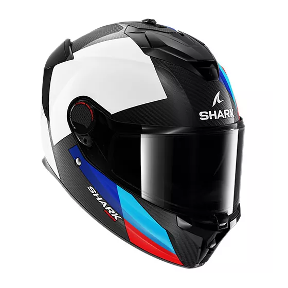 casque intégral shark spartan gt pro carbon Noir-Blanc-Rouge-Bleu - degriffbike.ch