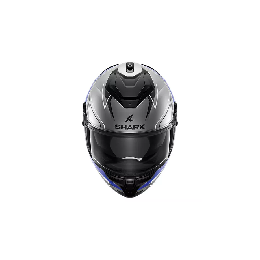 casque intégral shark spartan gt pro carbon Noir-Argent-Bleu-Mat - degriffbike.ch