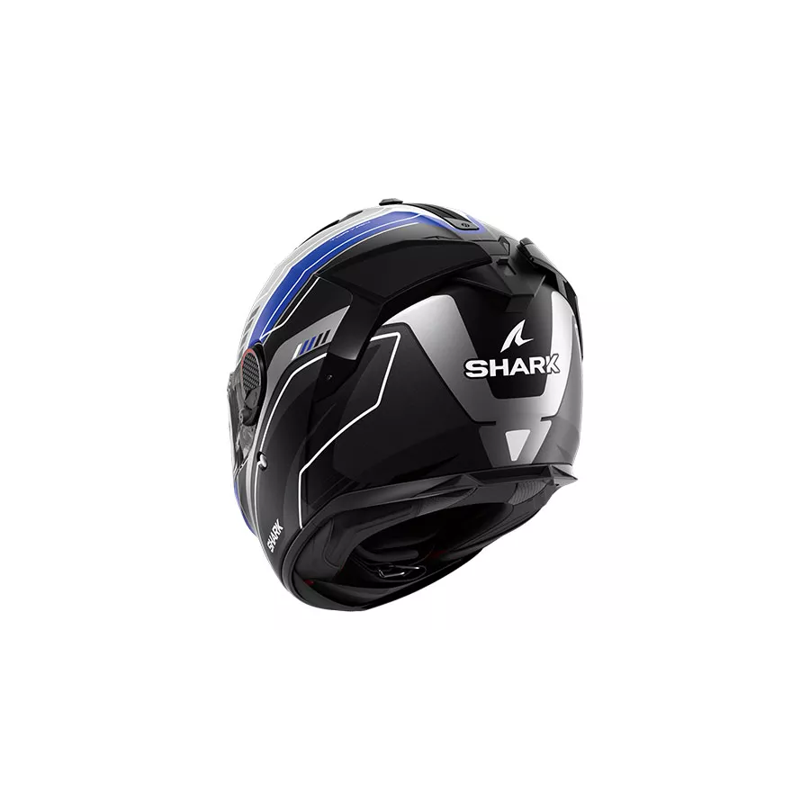 casque intégral shark spartan gt pro carbon Noir-Argent-Bleu-Mat - degriffbike.ch