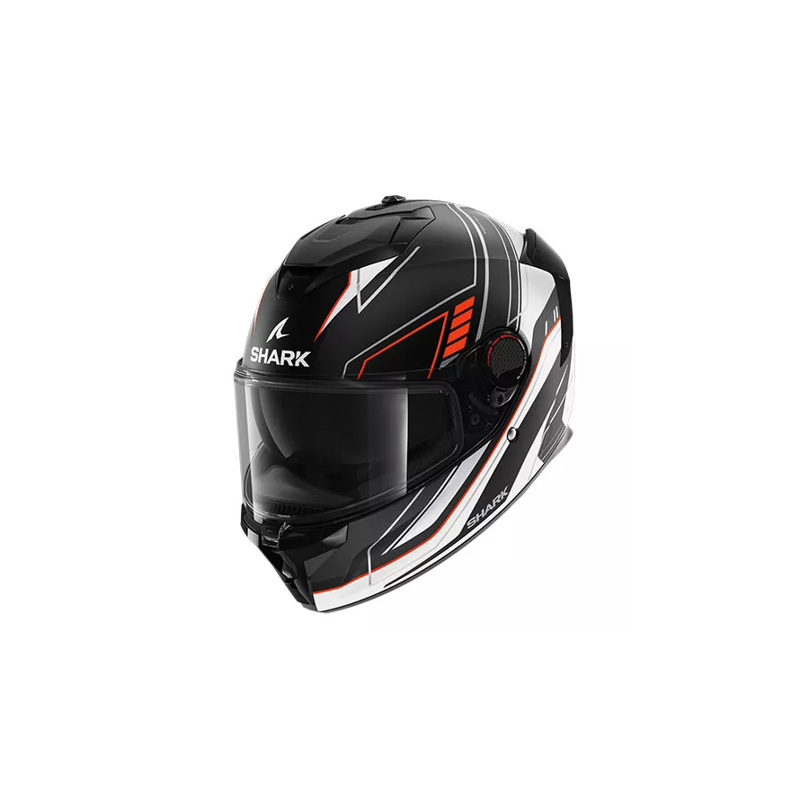 casque intégral shark spartan gt pro carbon noir blanc rouge - degriffbike.ch