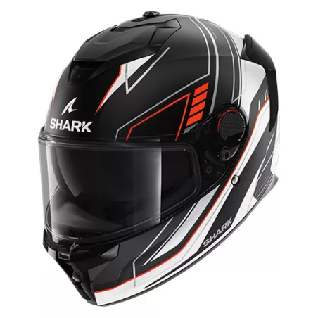 SHARK SPARTAN GT PRO CARBON Integralhelm (ECE22.06) – Schwarz-Weiß-Rot