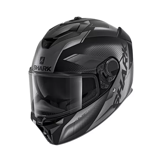 Shark Spartan GT Integralhelm (ECE22.05) – Schwarz-Anthrazit-Matt