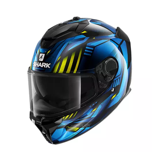 Casque intégral SHARK SPARTAN GT (ECE22.05) - Bleu-Jaune