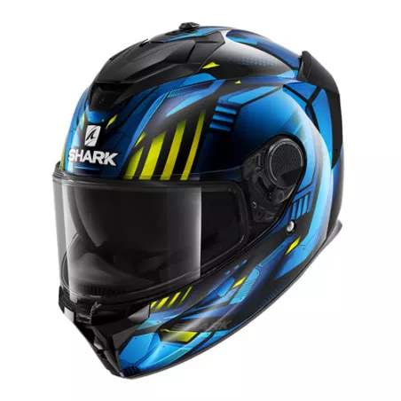 Casque intégral SHARK SPARTAN GT (ECE22.05) - Bleu-Jaune