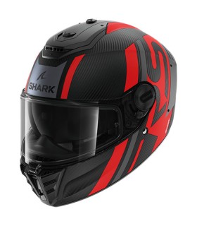 casque intégral shark spartan RS carbon noir rouge - degriffbike.ch