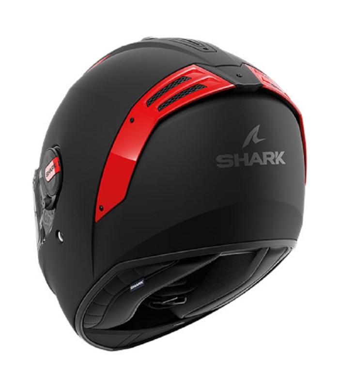 casque intégral shark spartan RS fibre noir mat rouge - degriffbike.ch