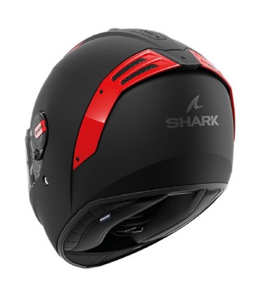 Casque Intégral SHARK SPARTAN RS FIBRE (ECE 22-06) - Noir mat-Rouge