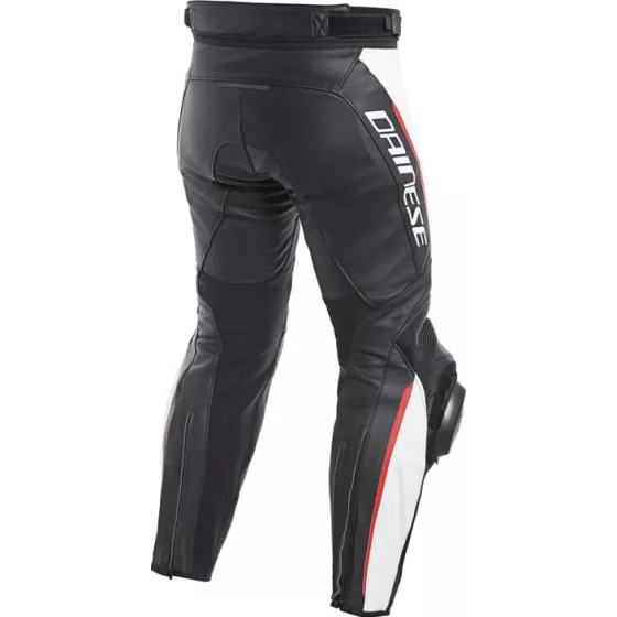 Pantalon cuir Dainese Delta 3 - Noir-Blanc-Rouge