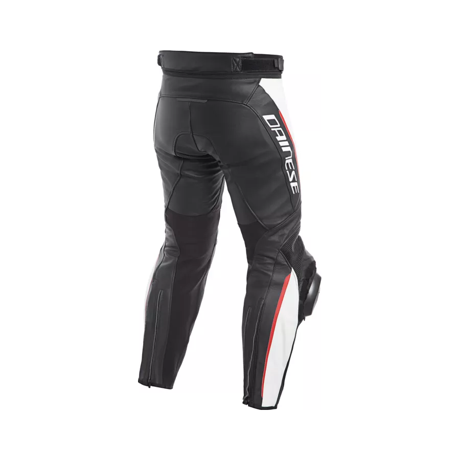 Pantalon cuir Dainese Delta 3 - Noir-Blanc-Rouge