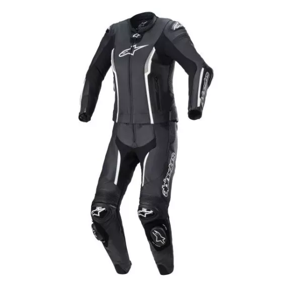 Alpinestars Stella Missile V2 Damen-Lederkombi 2-teilig - Schwarz-Weiß