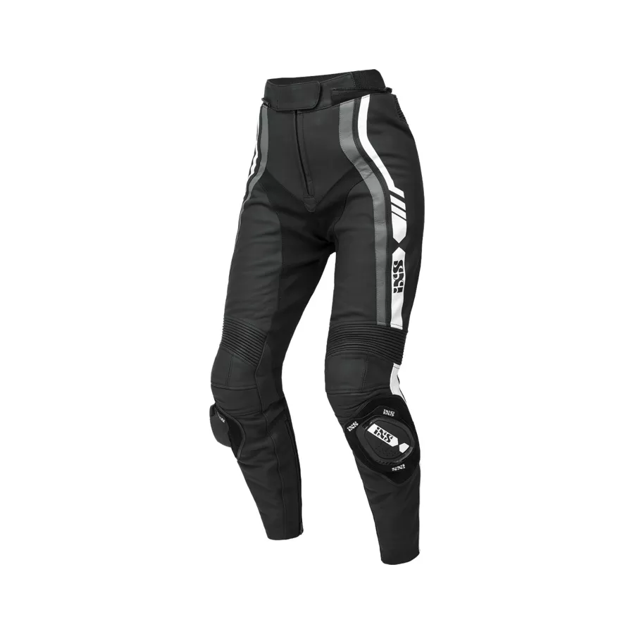 Combinaison cuir femme IXS Sport LD RS-800 1.0 2pièces - Noir-Gris-Blanc - magasin moto degriffbike.ch