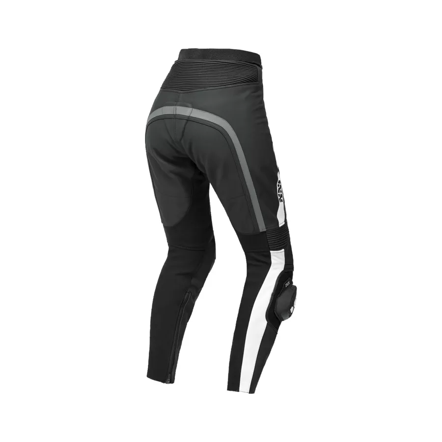 Combinaison cuir femme IXS Sport LD RS-800 1.0 2pièces - Noir-Gris-Blanc - magasin moto degriffbike.ch