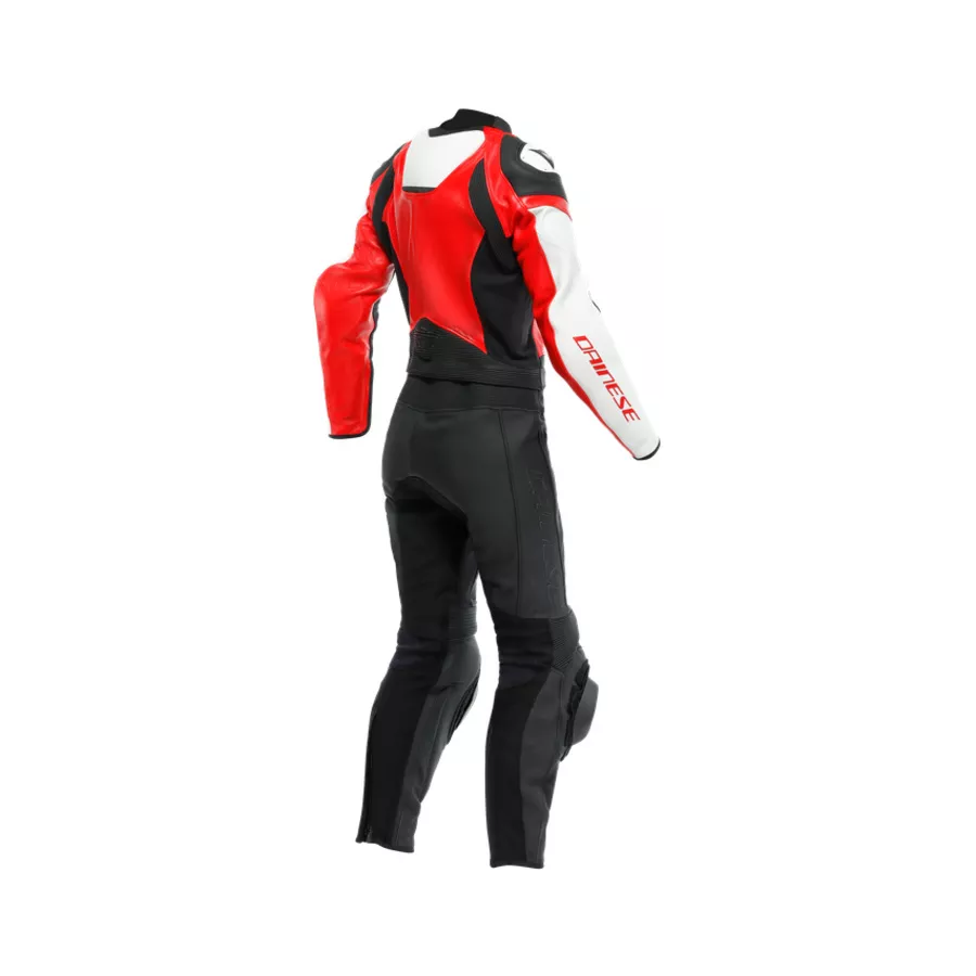 Dainese Mirage 2-teiliger damen-lederkombi - schwarz-Rot-Weiß - degriffbike.ch