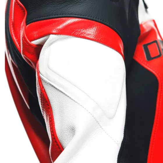 Dainese Mirage 2-teiliger damen-lederkombi - schwarz-Rot-Weiß - degriffbike.ch