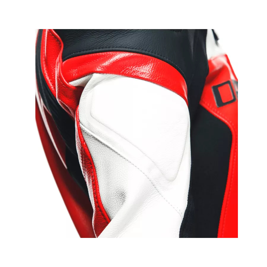 Dainese Mirage 2-teiliger damen-lederkombi - schwarz-Rot-Weiß - degriffbike.ch