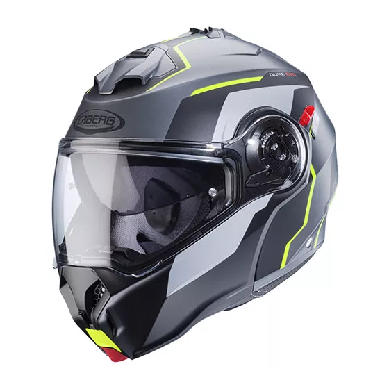 Caberg Duke Evo modularhelm (ECE22-06) – Schwarz-Matt Fluo Yellow