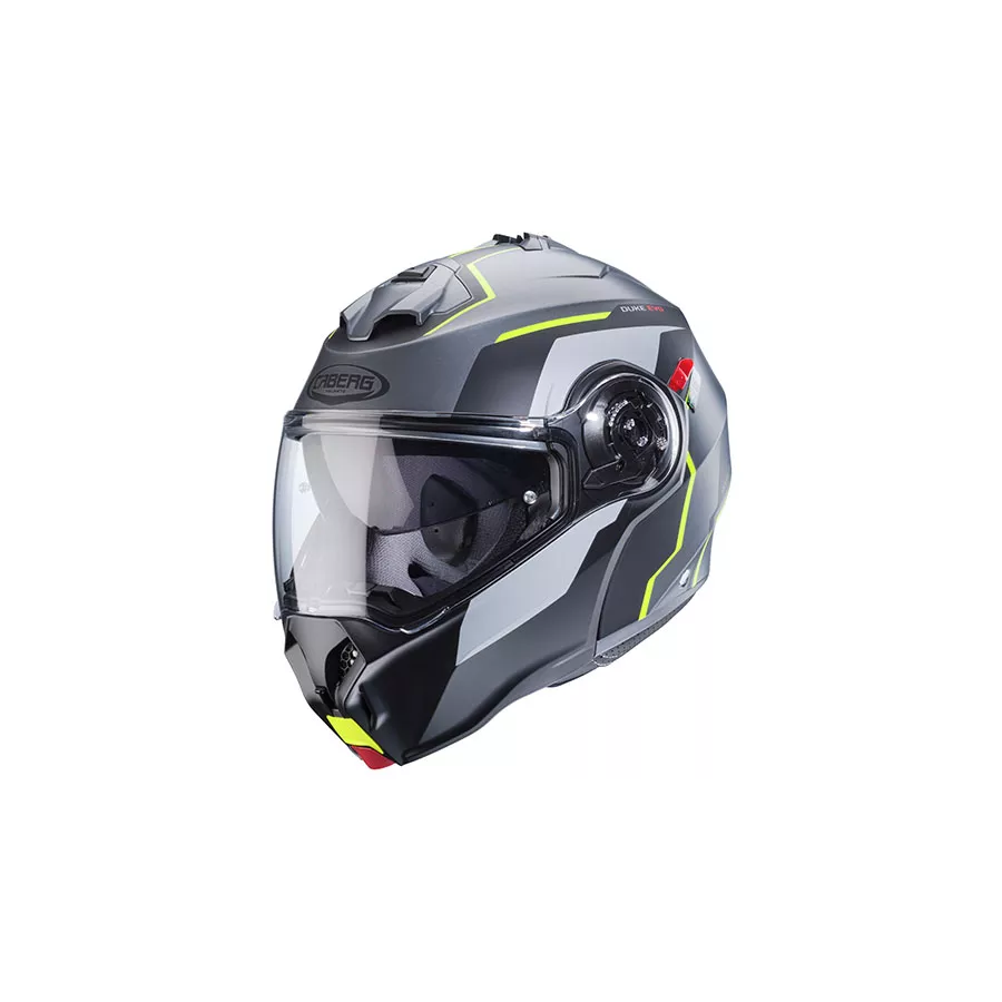 Caberg Duke Evo modularhelm (ECE22-06) – Schwarz-Matt Fluo Yellow