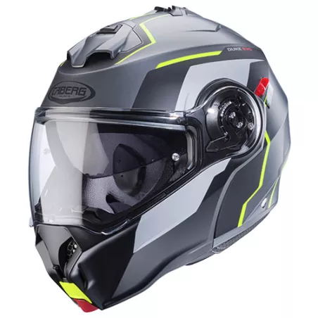 CABERG DUKE EVO Modularhelm (ECE22-06) – Schwarz-Matt Fluo Yellow