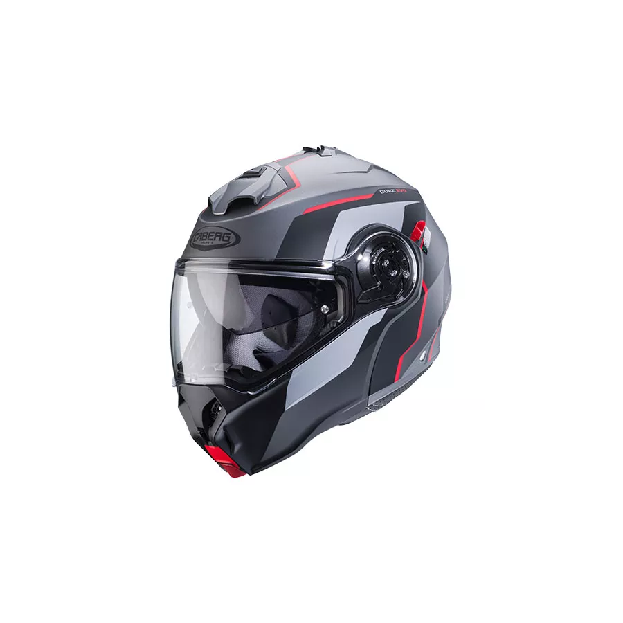 Caberg Duke Evo modularhelm (ECE22-06) – mattschwarz-Rot