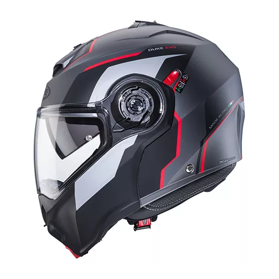 Caberg Duke Evo modularhelm (ECE22-06) – mattschwarz-Rot