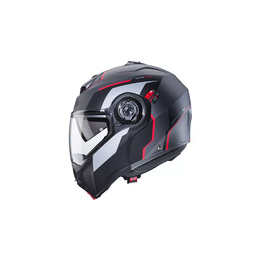 Caberg Duke Evo modularhelm (ECE22-06) – mattschwarz-Rot