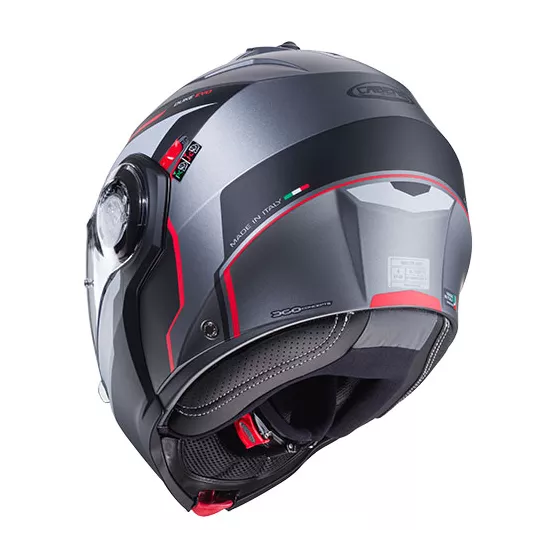 Caberg Duke Evo modularhelm (ECE22-06) – mattschwarz-Rot