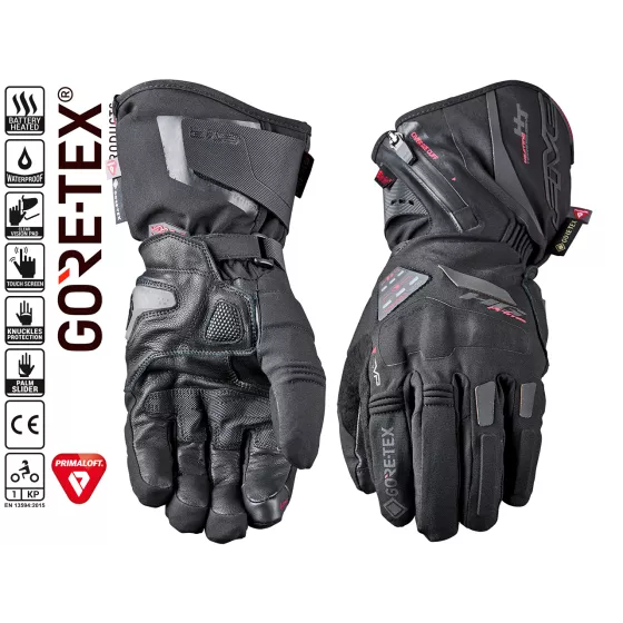 FIVE HG Prime GTX Beheizte Handschuhe - Schwarz