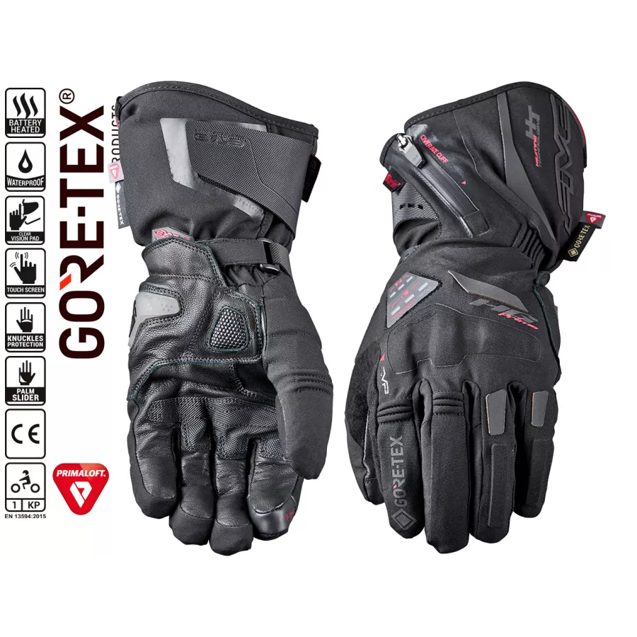 Five HG Prime GTX Beheizte Handschuhe - Schwarz - degriffbike.ch