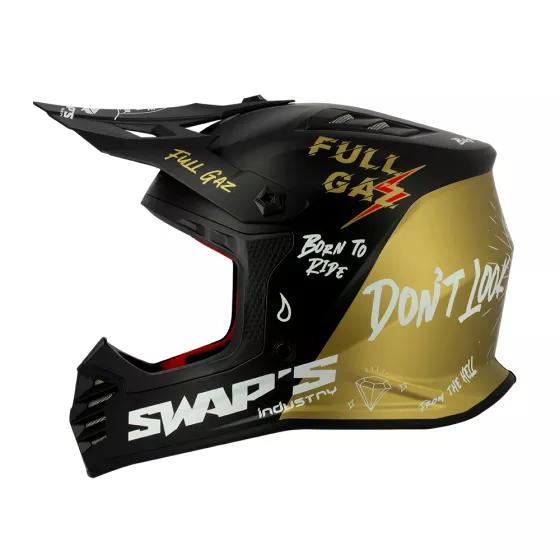 SWAPS S886 ROCK'IT Offroad-Helm für Kinder (ECE R22-06) - FullGaz