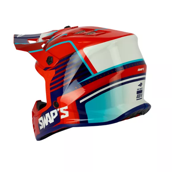 Casque tout-terrain enfant Swap's S886 Rock'it (ECE R22-06) - Rouge