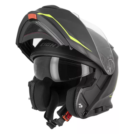 Casque modulable EIGHT DUAL FACE S550 (ECE22.06) - Noir-Jaune