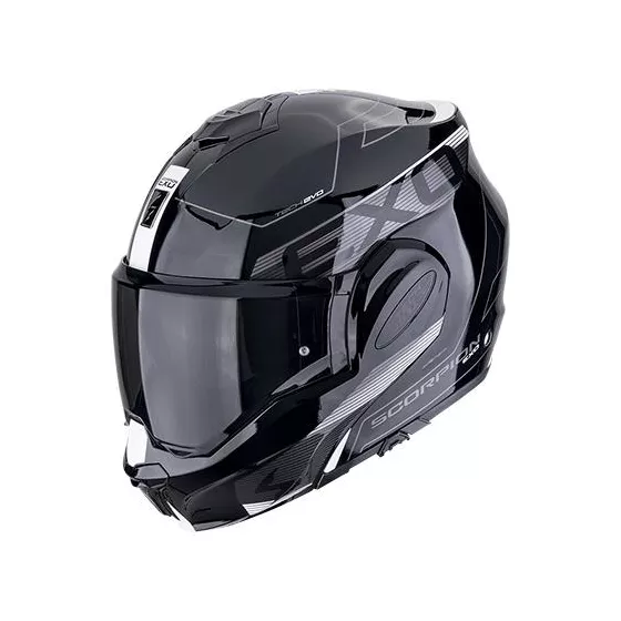 Casque Modulable SCORPION EXO-TECH EVO TRAVELLER (ECE 22-06) - Noir-Blanc