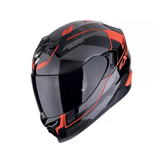 Casque intégral Scorpion Exo-520 Evo Air Lena (ECE22-06) - Noir-Rouge