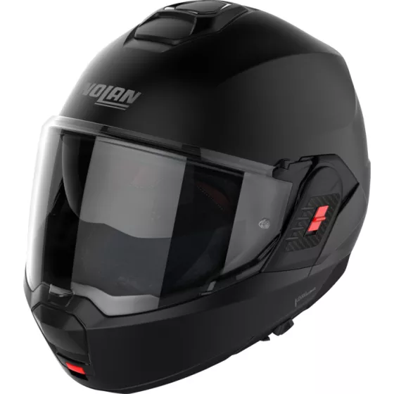 Casque modulable Nolan N120-1 Classic N-Com Noir mat - degriffbike.ch