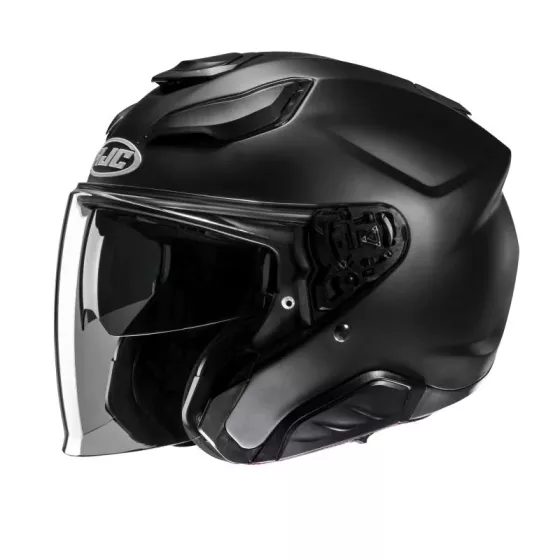 Casque jet HJC F 31 noir mat (ECE 22-06) - magasin moto degriffbike.ch