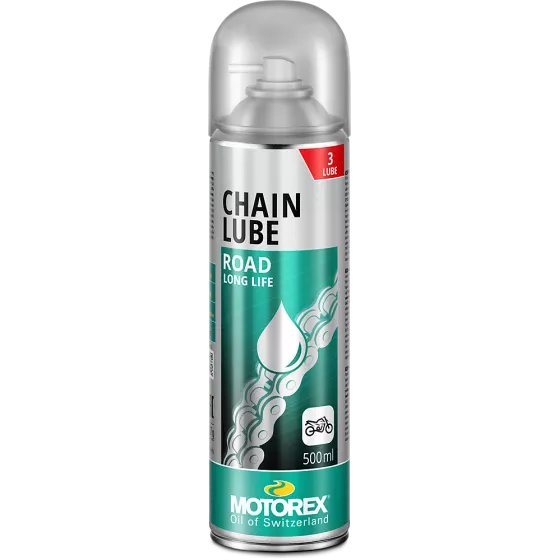 Lubrifiant pour chaînes moto Motorex Chainlube Road Strong 500 ml