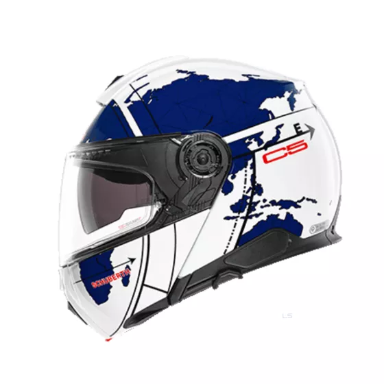 Casque modulable Schuberth C5 (ECE22-06) - Globe blue